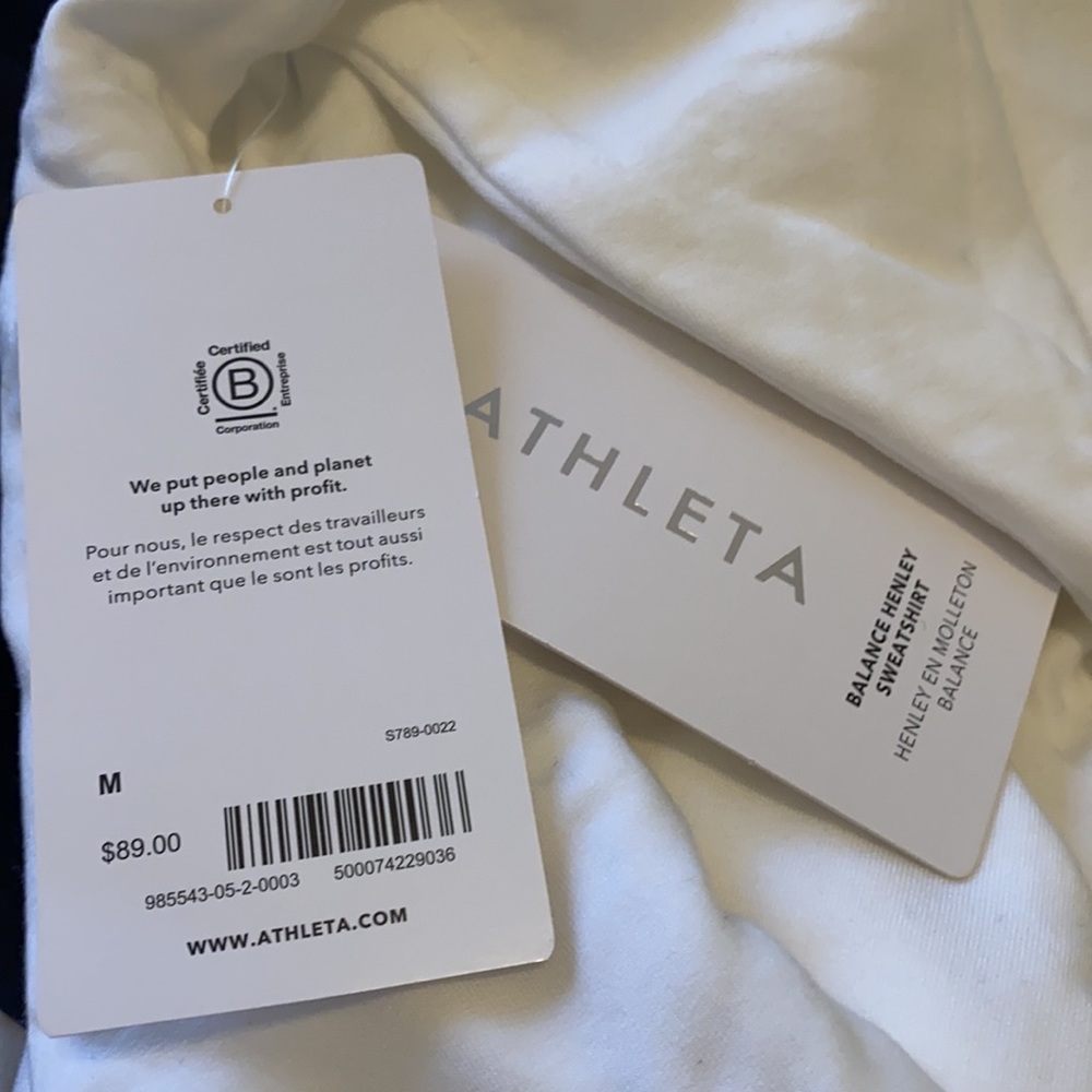 Athleta Balance Henley Sweatshirt - Picture 4 of 7